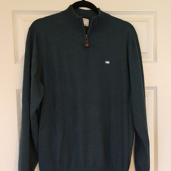 Southern Tide Other - Southern Tide Men's Teal Zip-Up Sweater